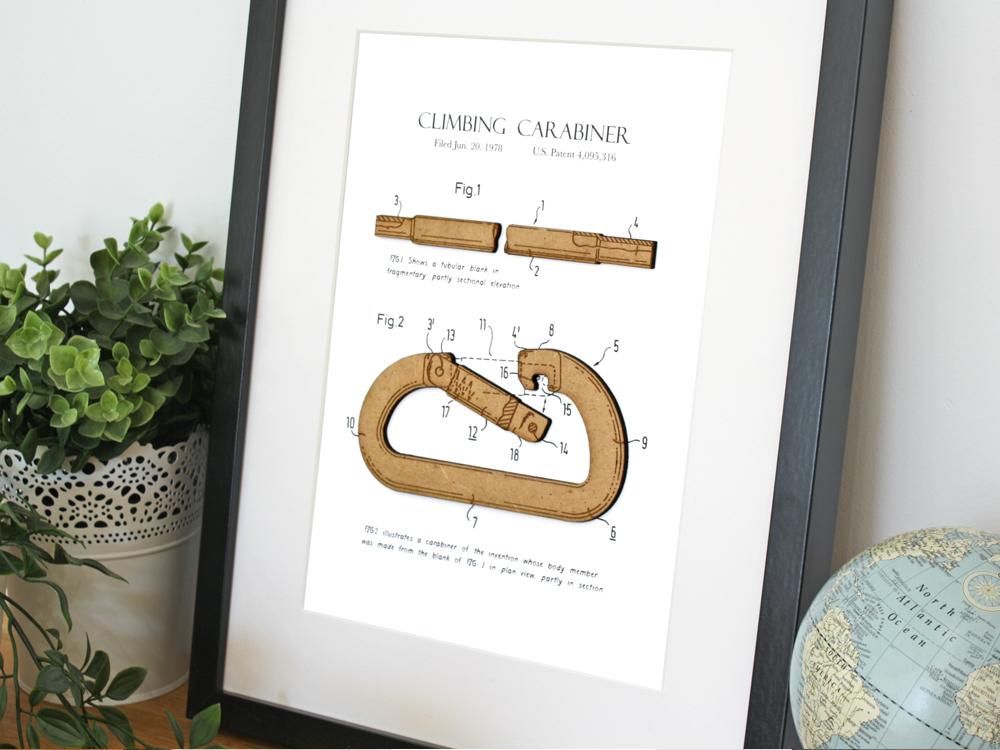 rock climbing gifts, art