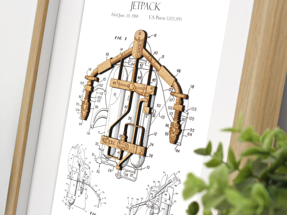 Jetpack Patent Art, Science Gifts