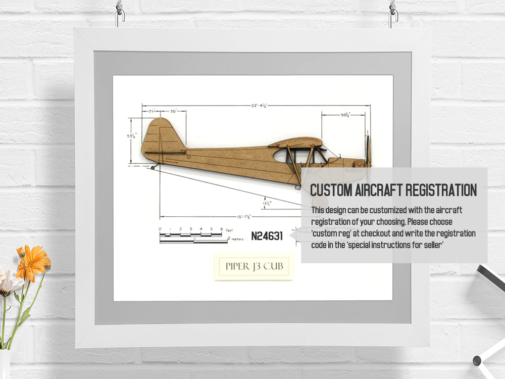 Piper J-3 Cub custom gift