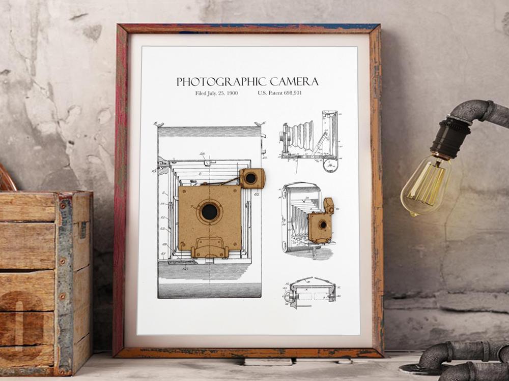 photography gift camera patent art