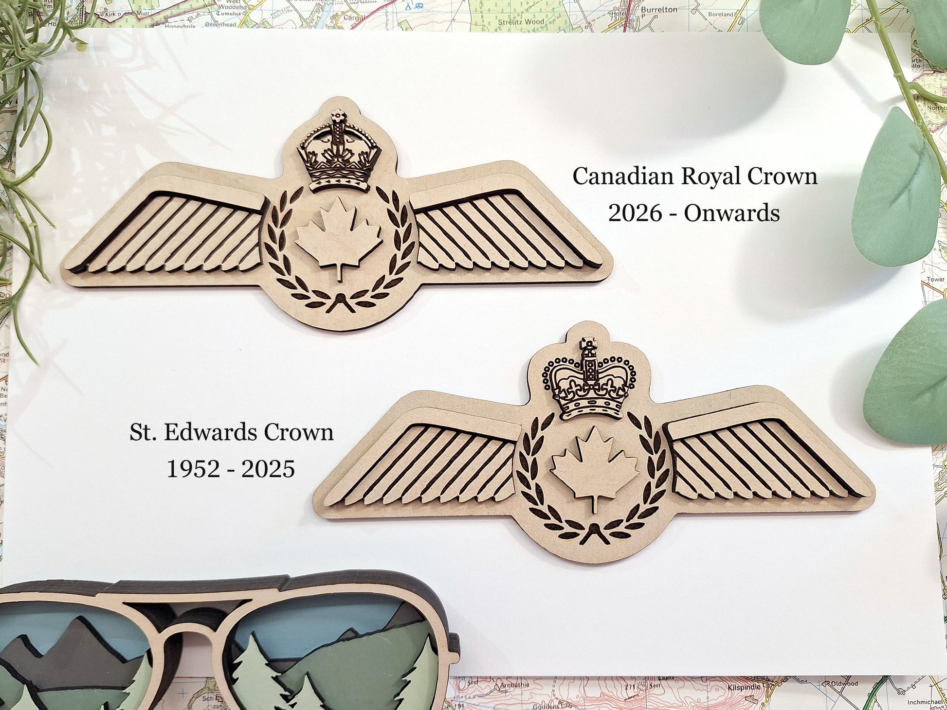 Royal Canadian Air Force pilot wings artwork