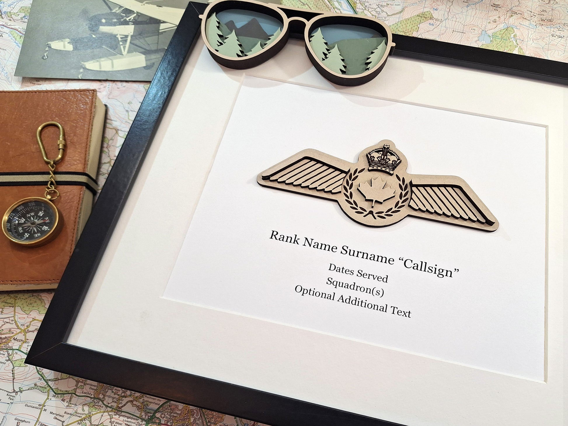 Royal Canadian Air Force pilot wings artwork
