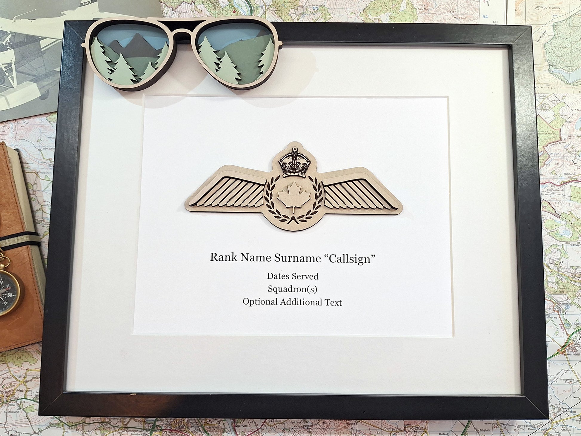 Royal Canadian Air Force pilot wings artwork