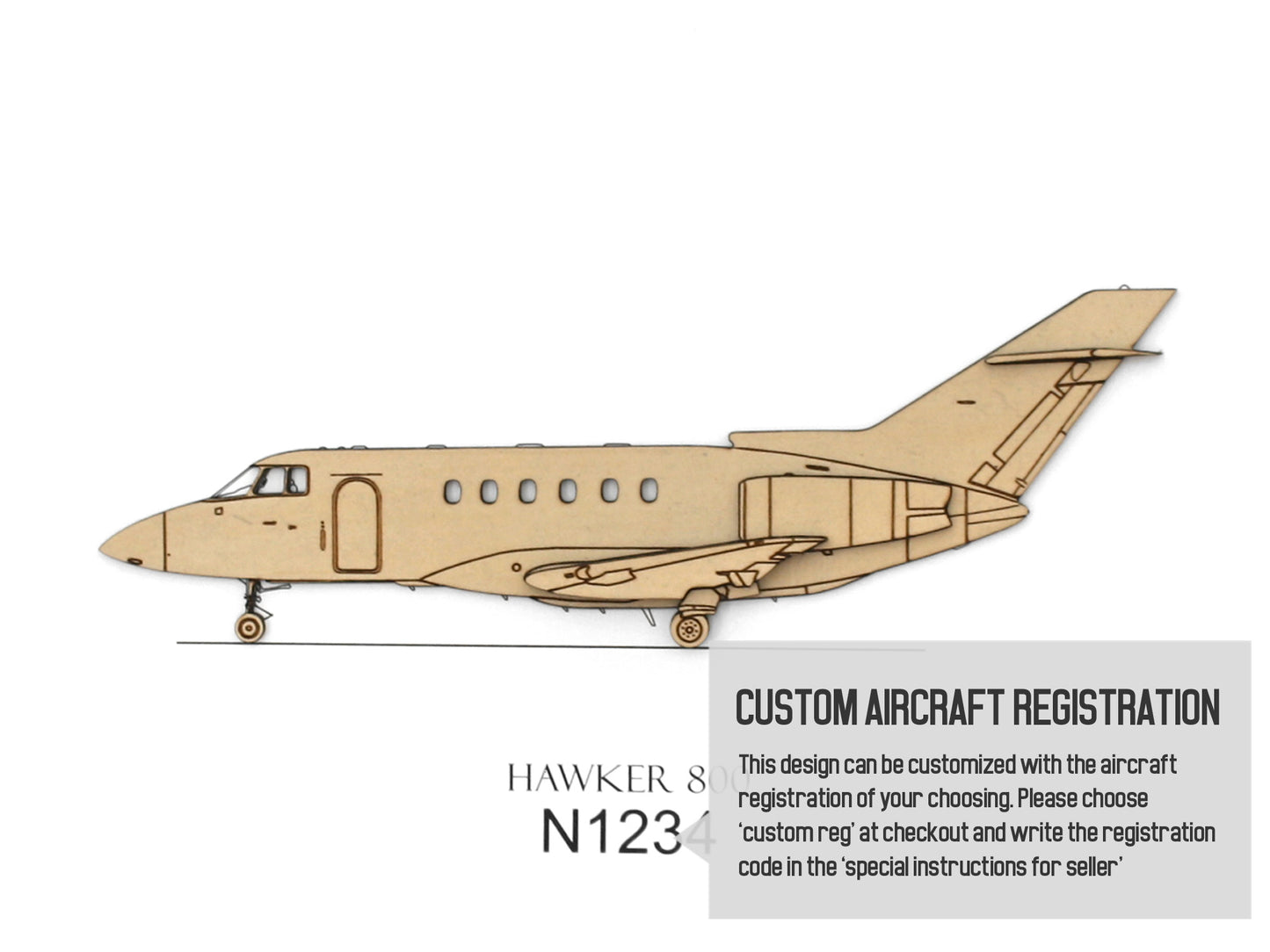 Hawker 800 blueprint art