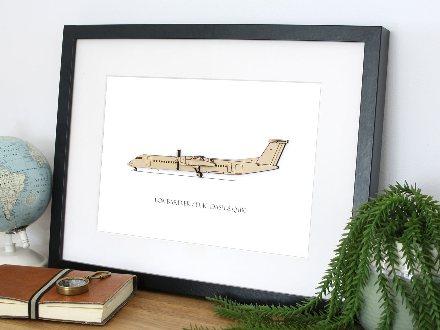 DHC Bombardier Dash 8 Q400 blueprint art