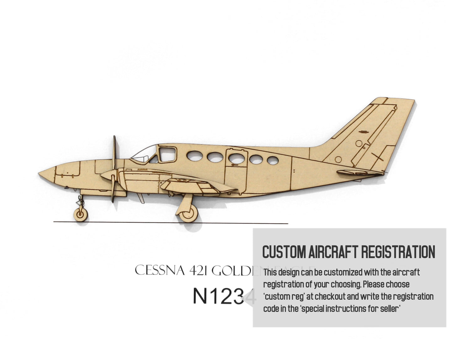 Cessna 421 custom aviation art