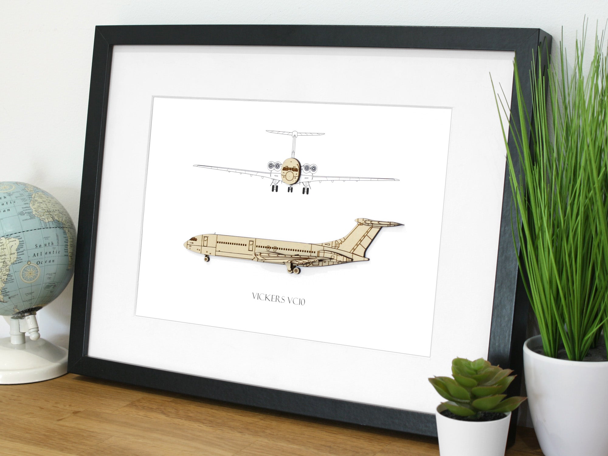 Vickers VC10 Airliner Art | Laser Cut Gifts & Art – Simply Cut Art