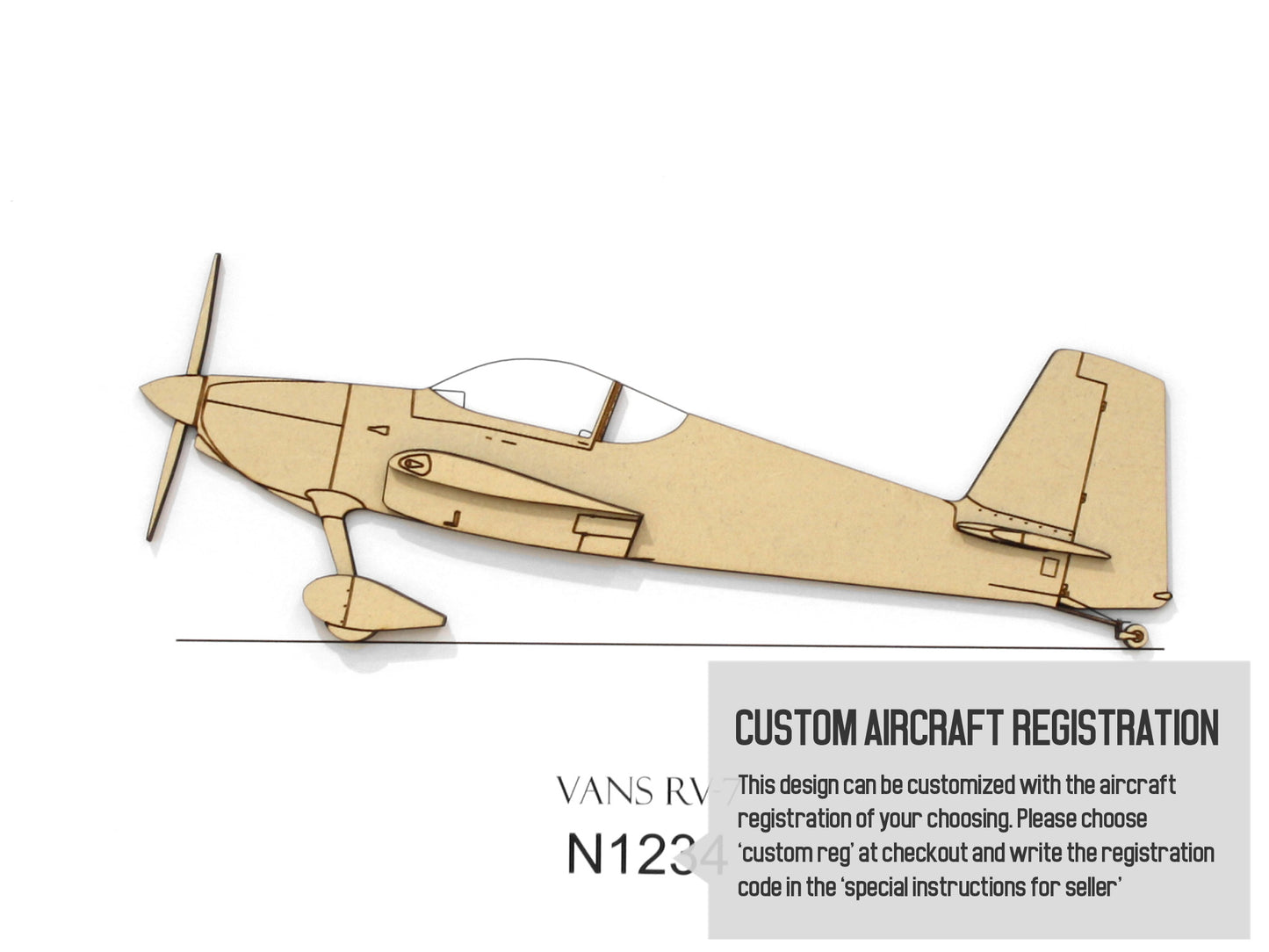 Vans RV-7 custom aviation art