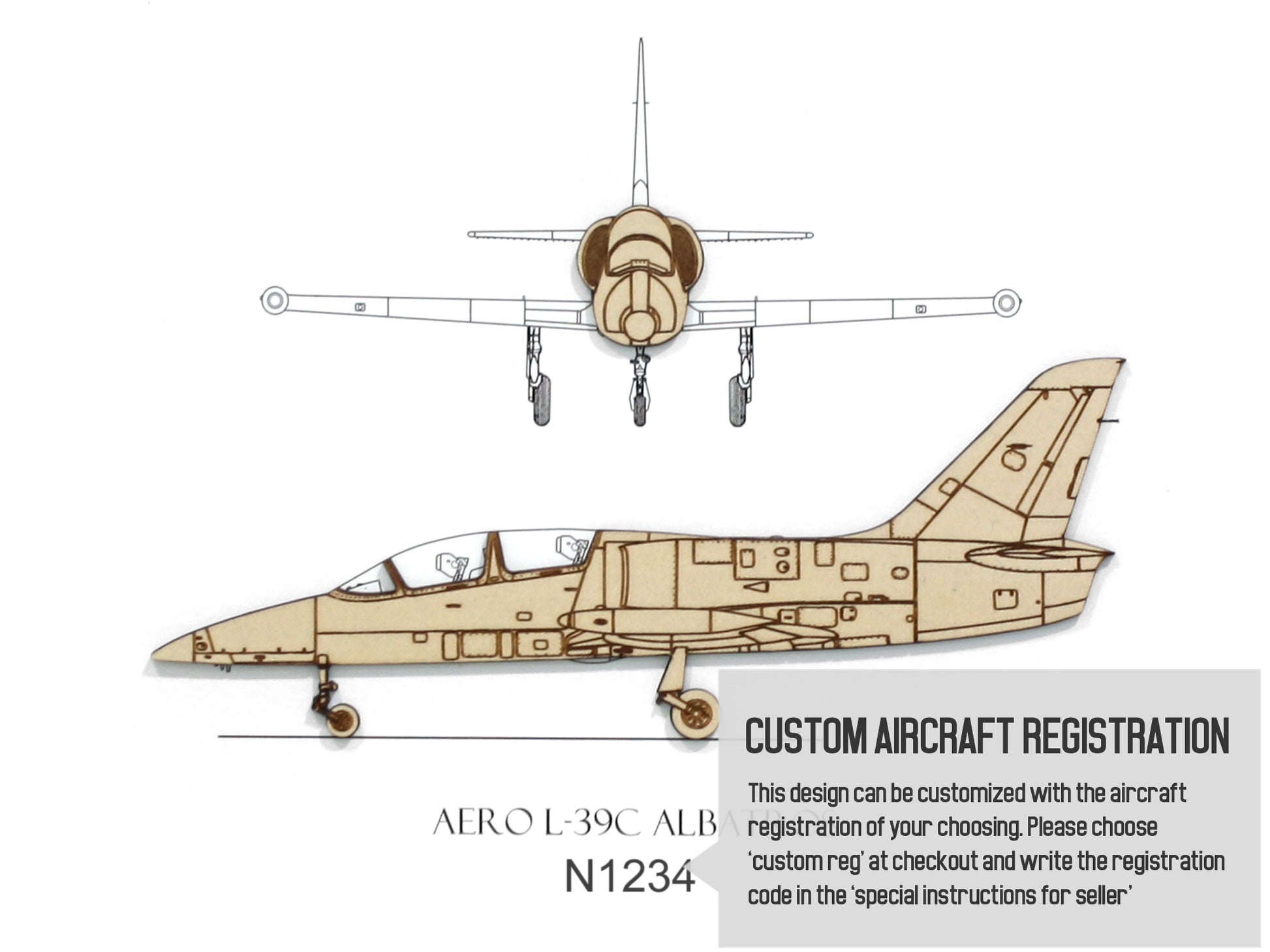 Aero L-39C Albatros custom aviation art