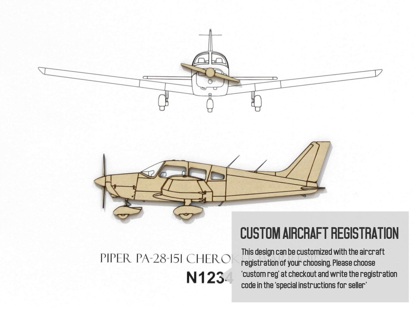 Piper PA-28-151 Cherokee Warrior aviation art