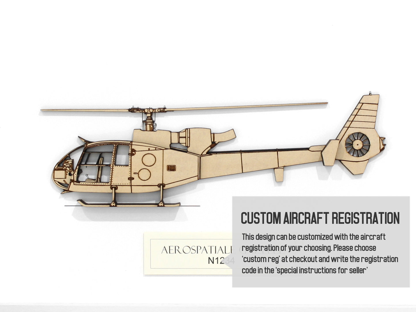 Aerospatiale Gazelle custom helicopter gifts