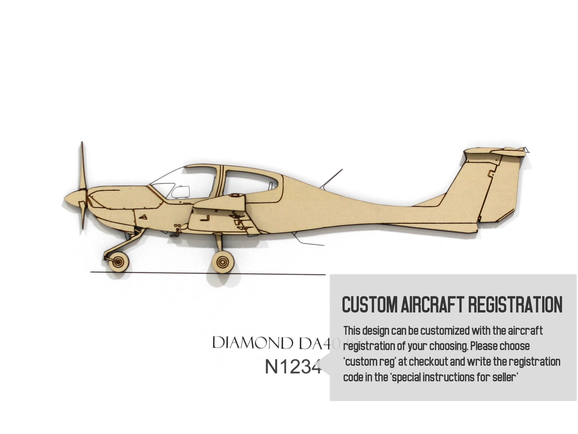 Diamond DA40 180 custom aviation art