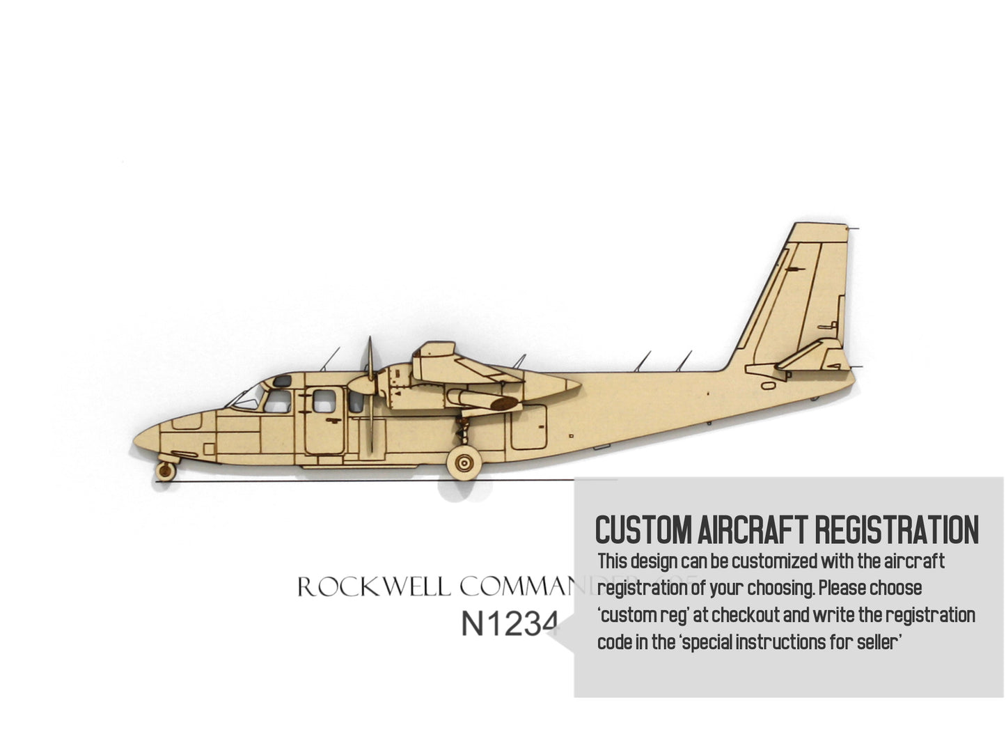 Rockwell Commander 695 aviation gift