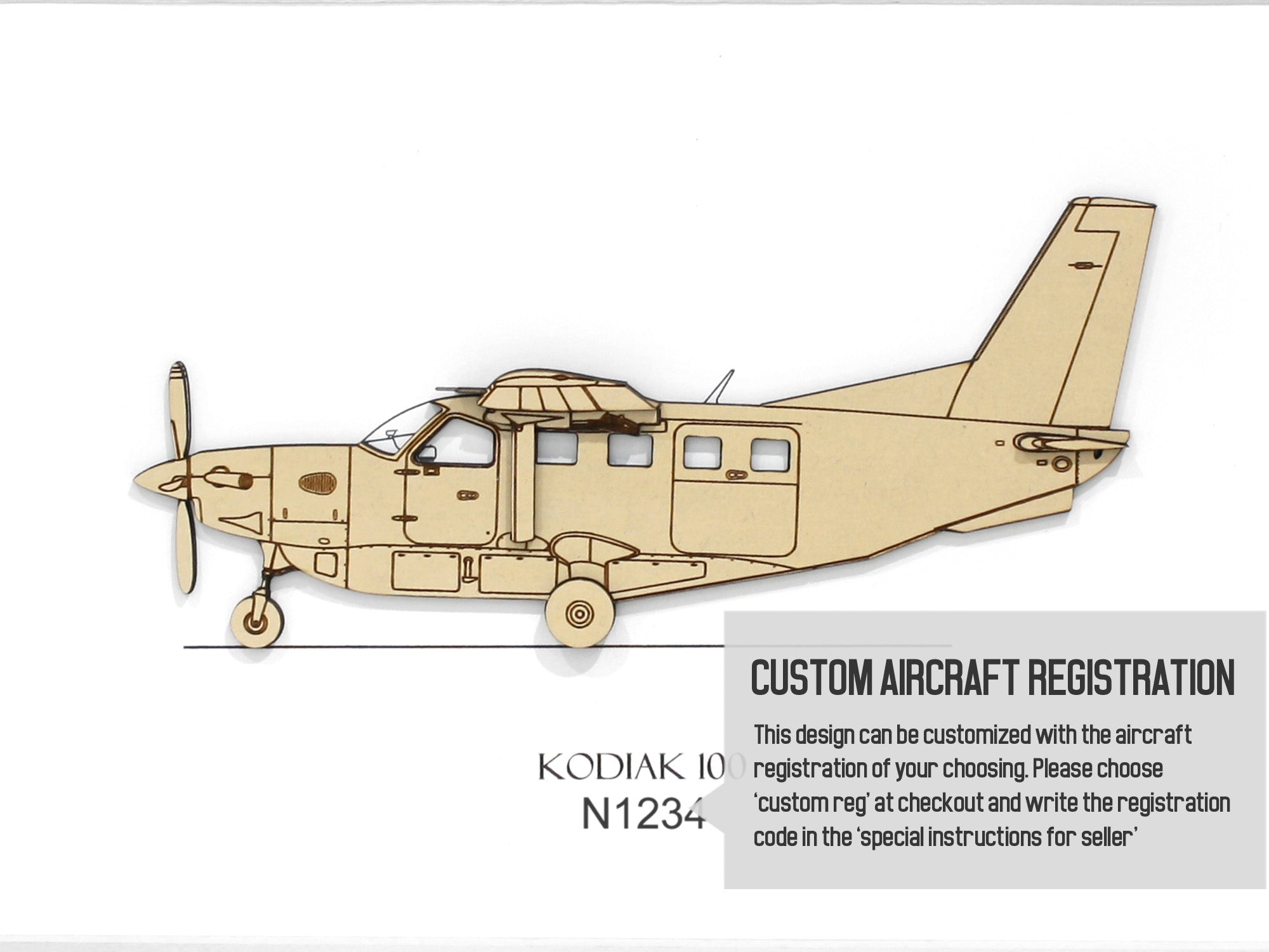 Kodiak 100 Aviation Art | Aviation Blueprint | Laser Cut Gifts & Art ...