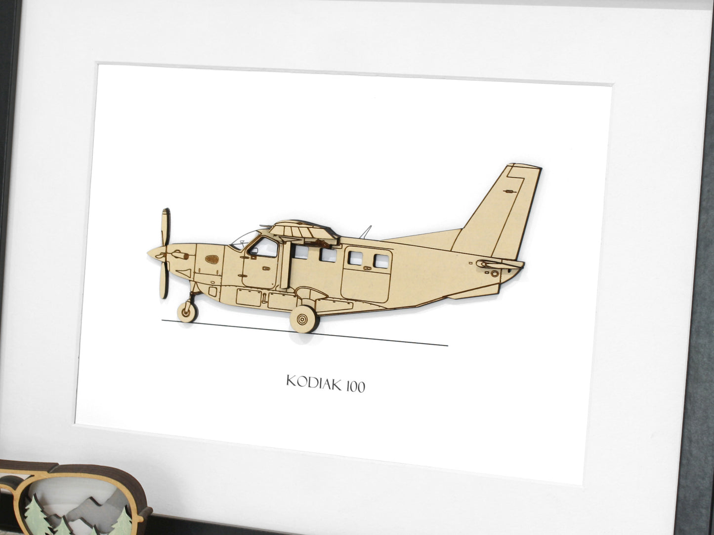 Kodiak 100 aircraft blueprint art
