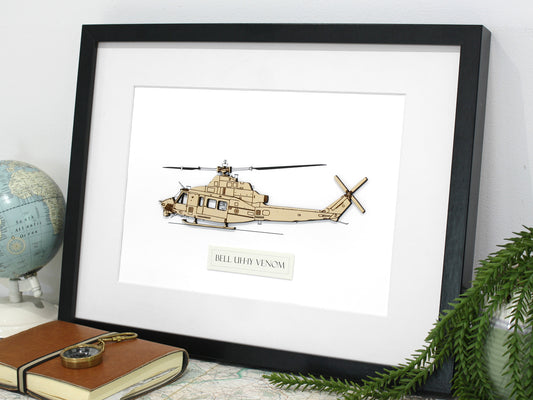 Bell UH-1Y Venom helicopter blueprint