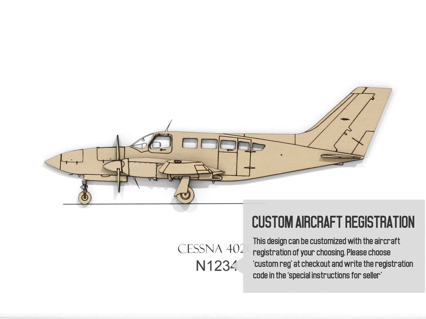 Cessna 402C custom aviation art