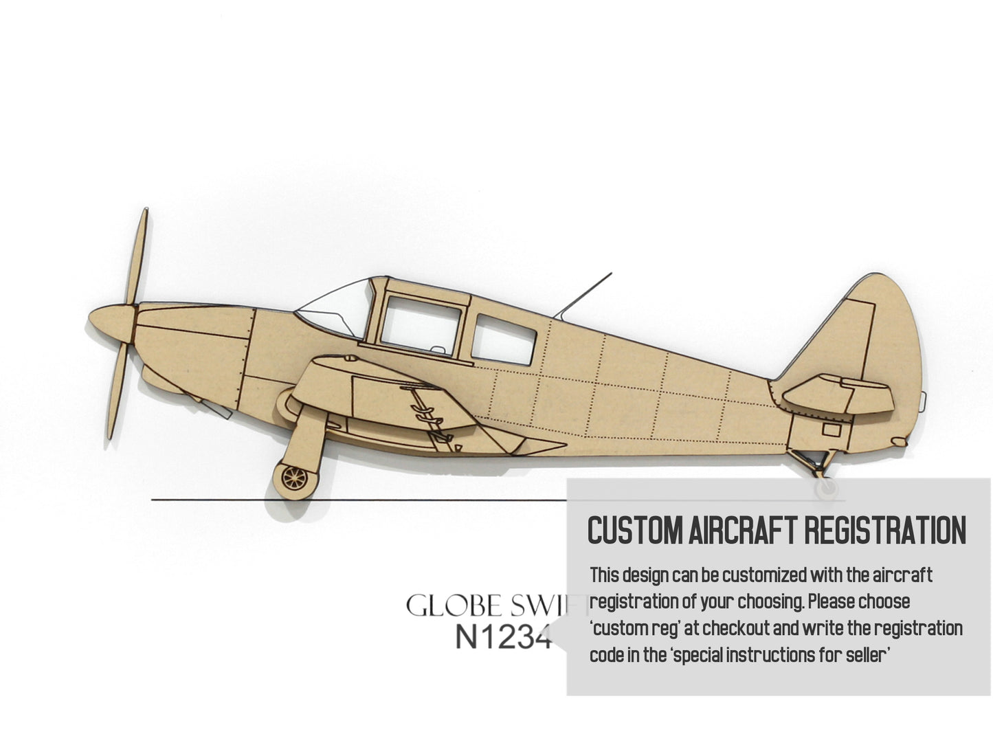 Globe Swift custom aviation art
