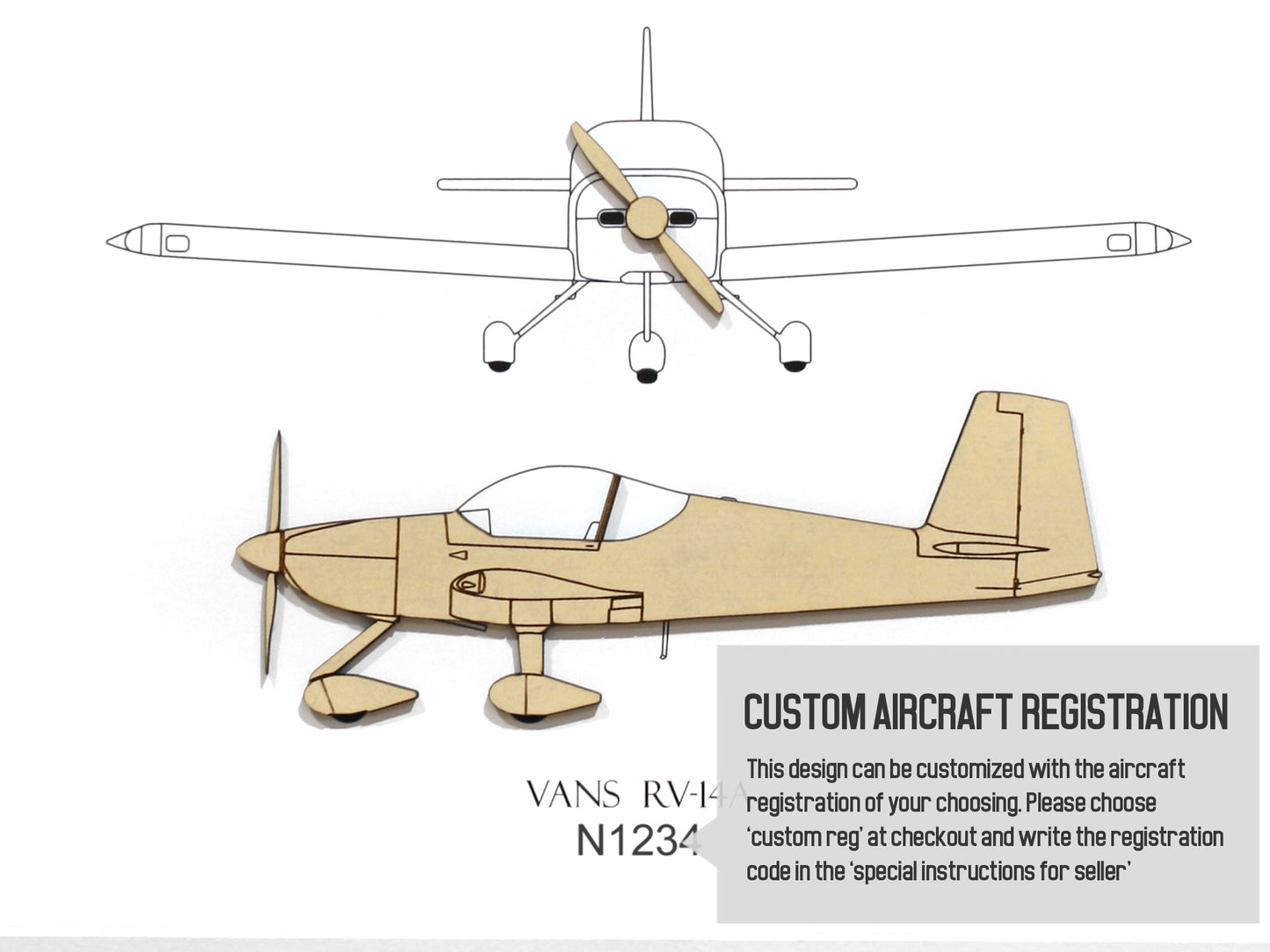 Vans RV-14A custom aviation art
