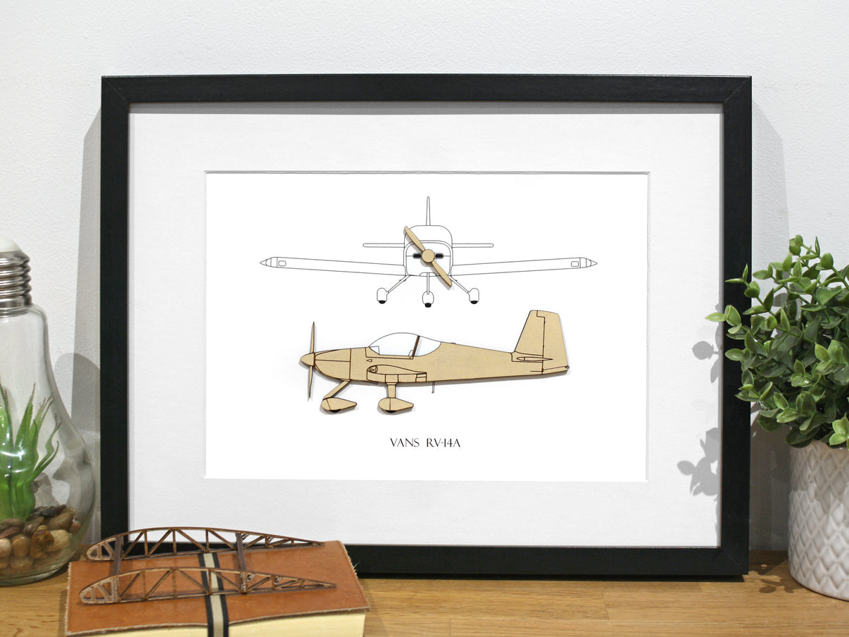Vans RV-14A Art | Aviation Blueprints | Laser Cut Gifts & Art – Simply ...