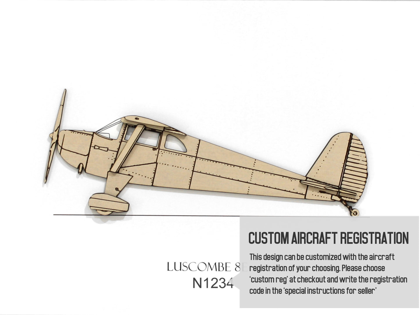 Luscombe 8E custom aviation art