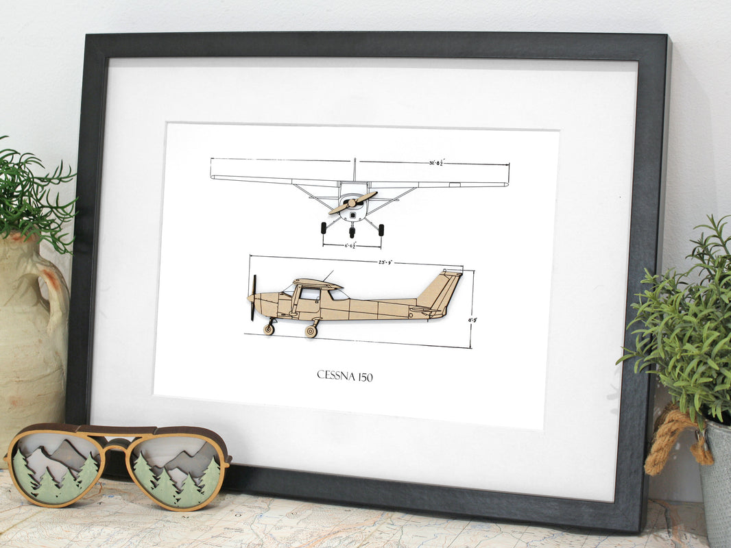 Aviation & Pilot Gifts | Aircraft Blueprint Art | Laser Cut Wood ...