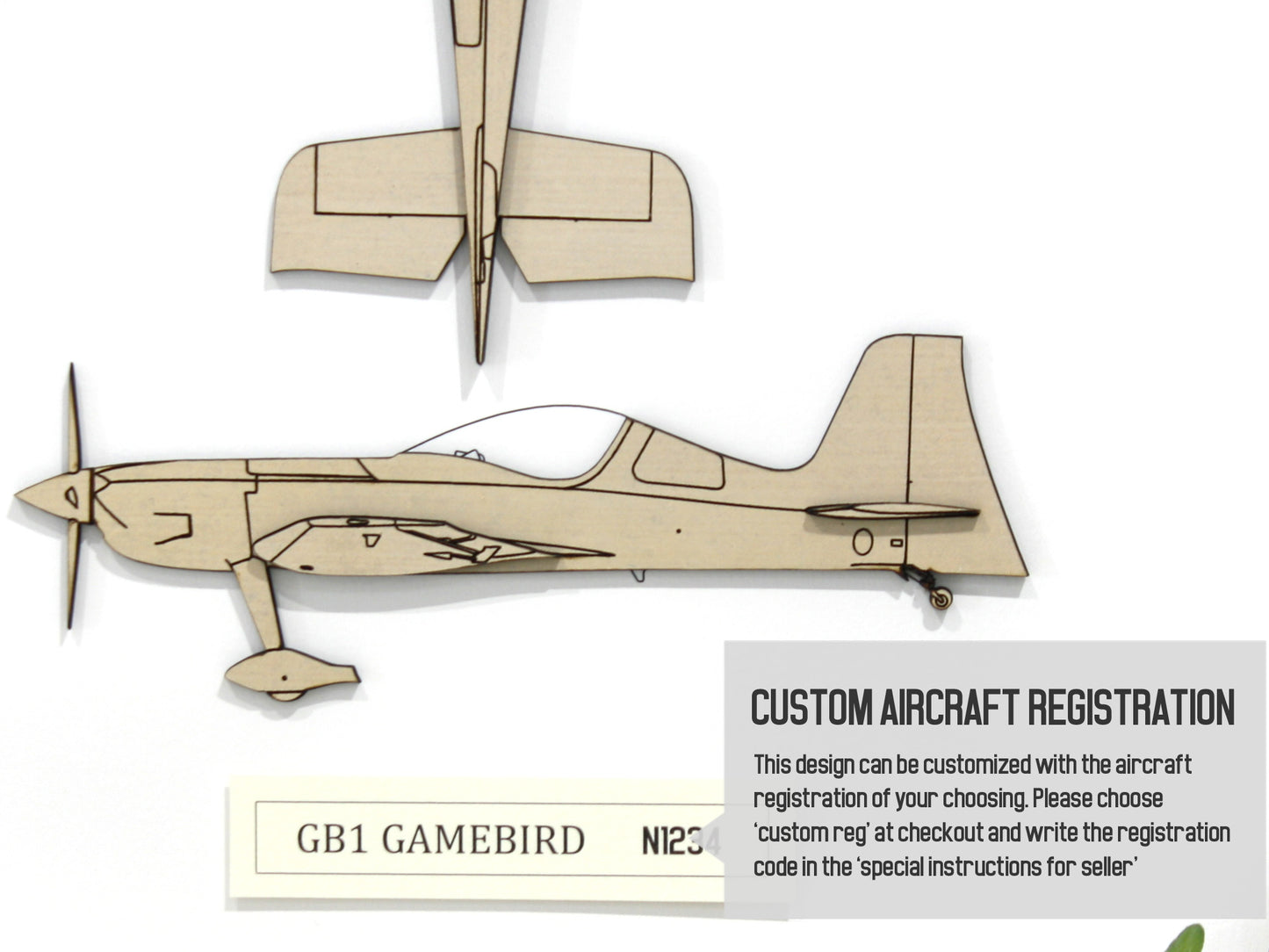 GB1 Gamebird custom aircraft art