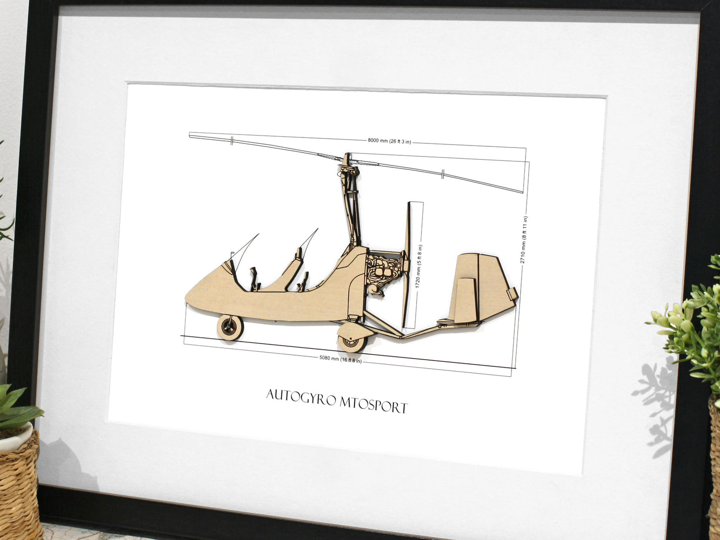 Autogyro MTO Sport blueprint art