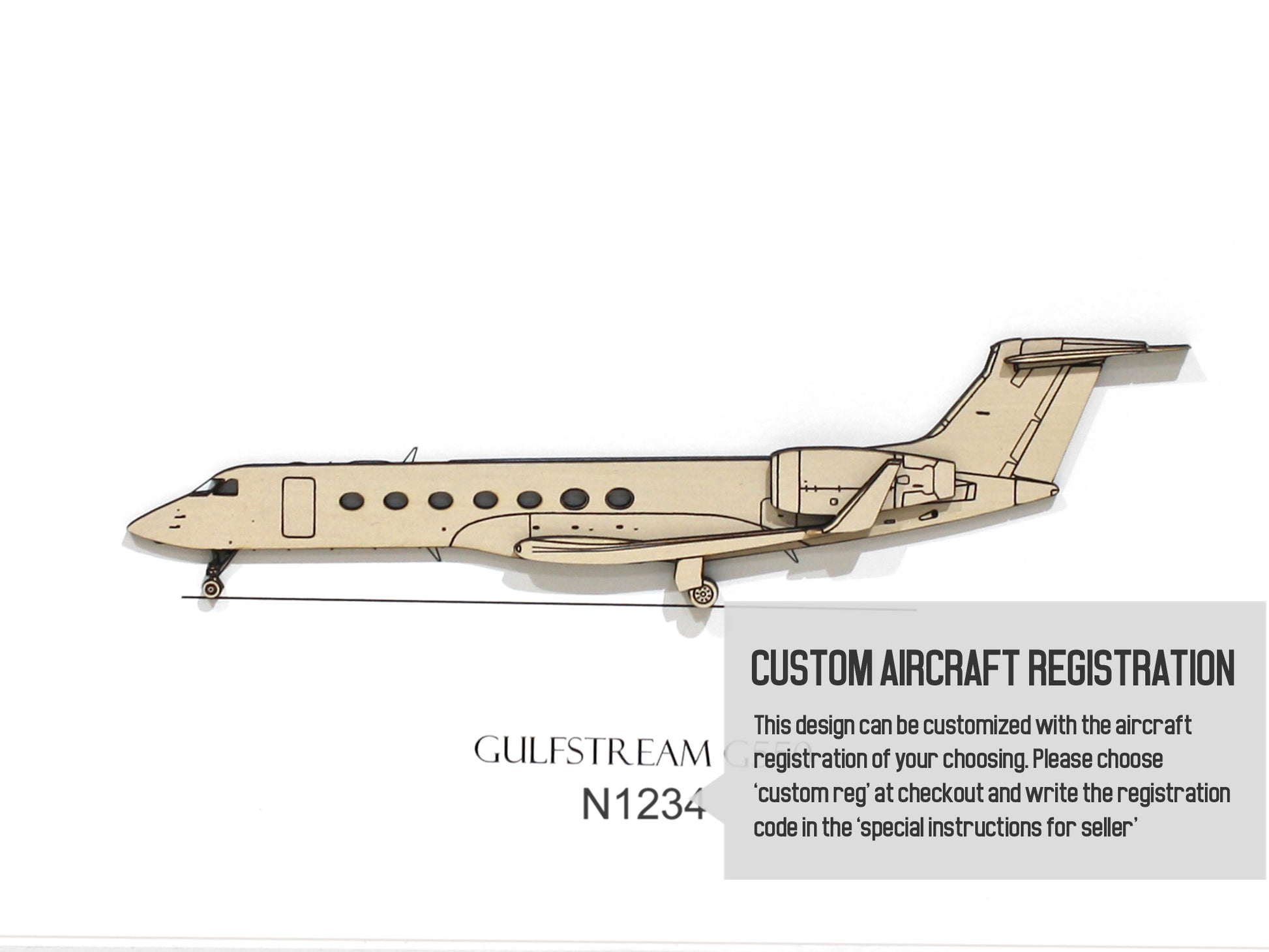 Gulfstream G550 custom aviation art