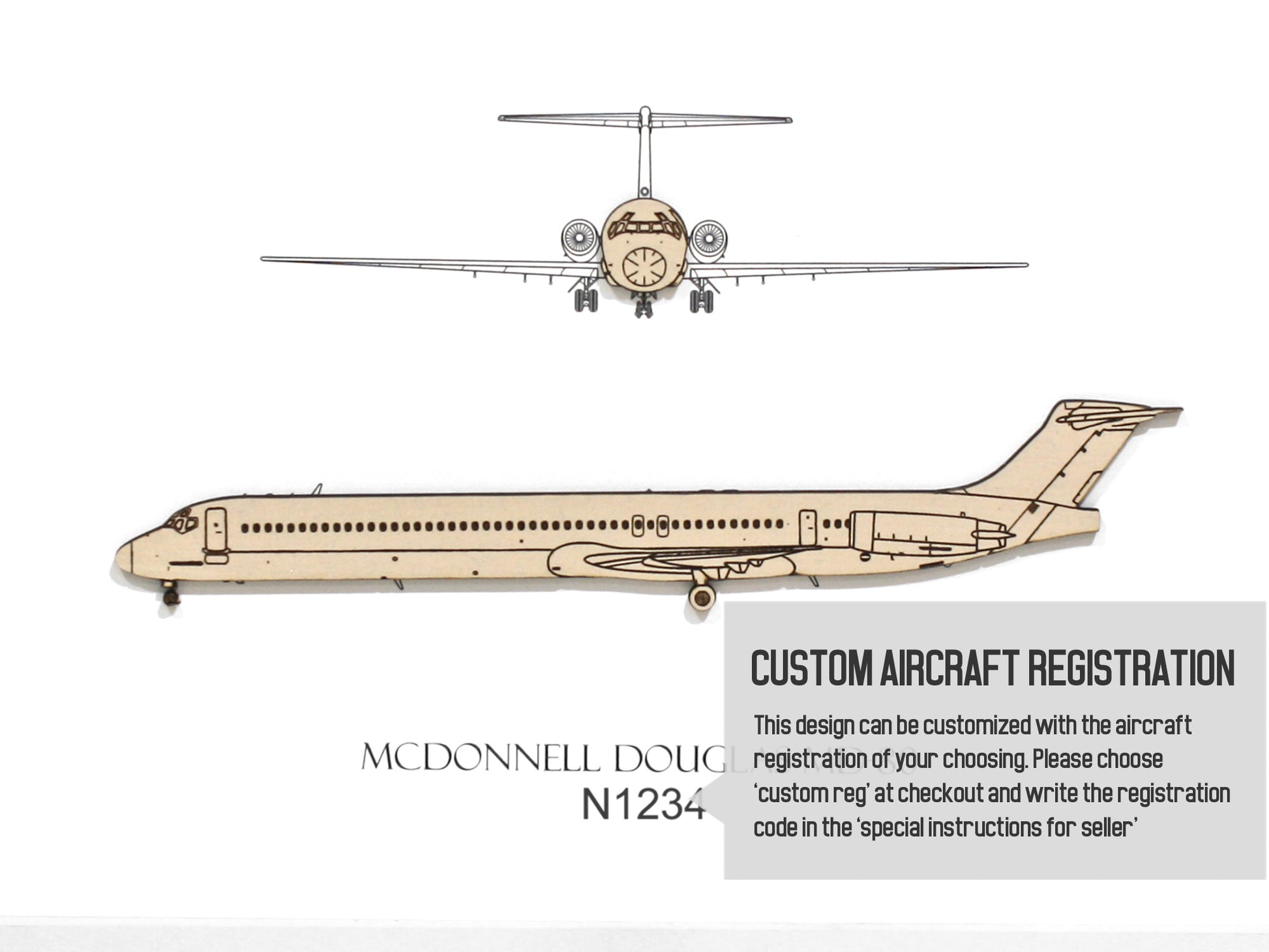 McDonnell Douglas MD-80 custom aviation art