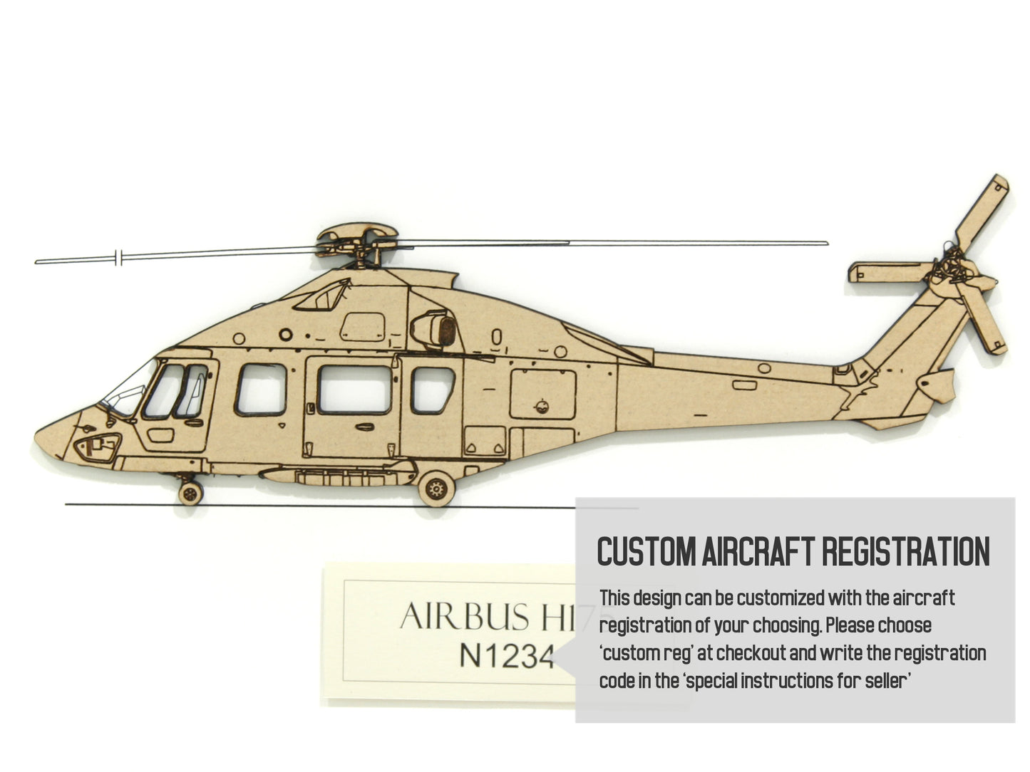 Airbus H175 helicopter custom art