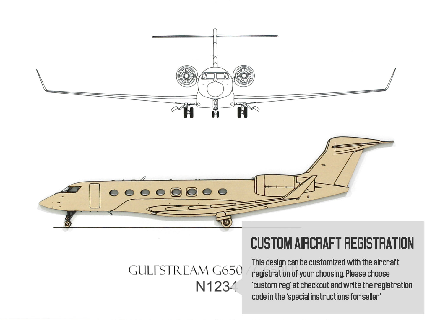 Gulfstream G650 custom aviation art
