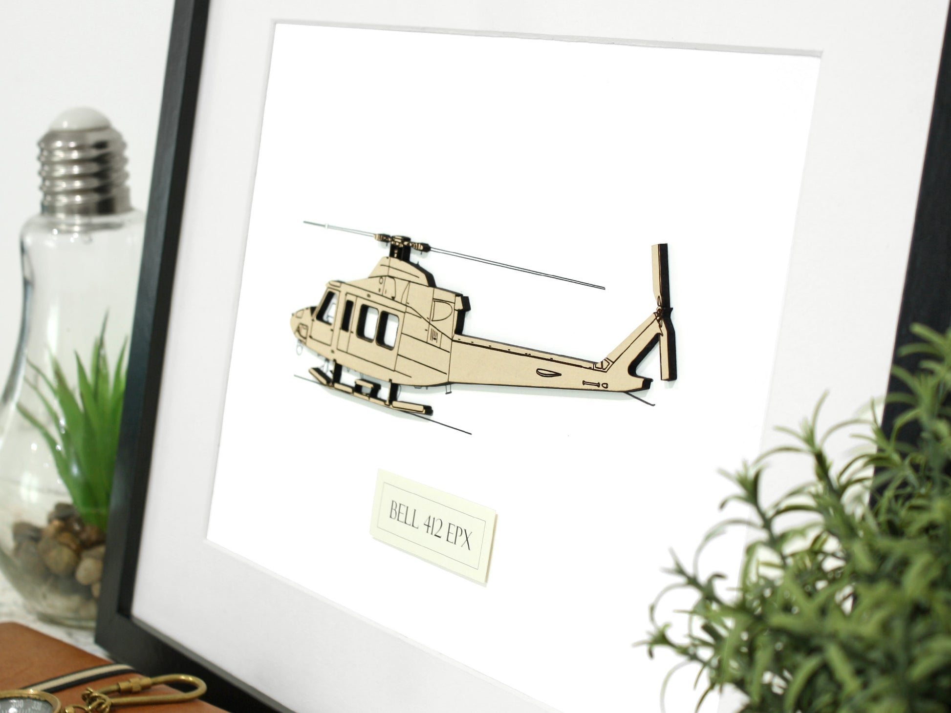 Bell 412 EPX blueprint art