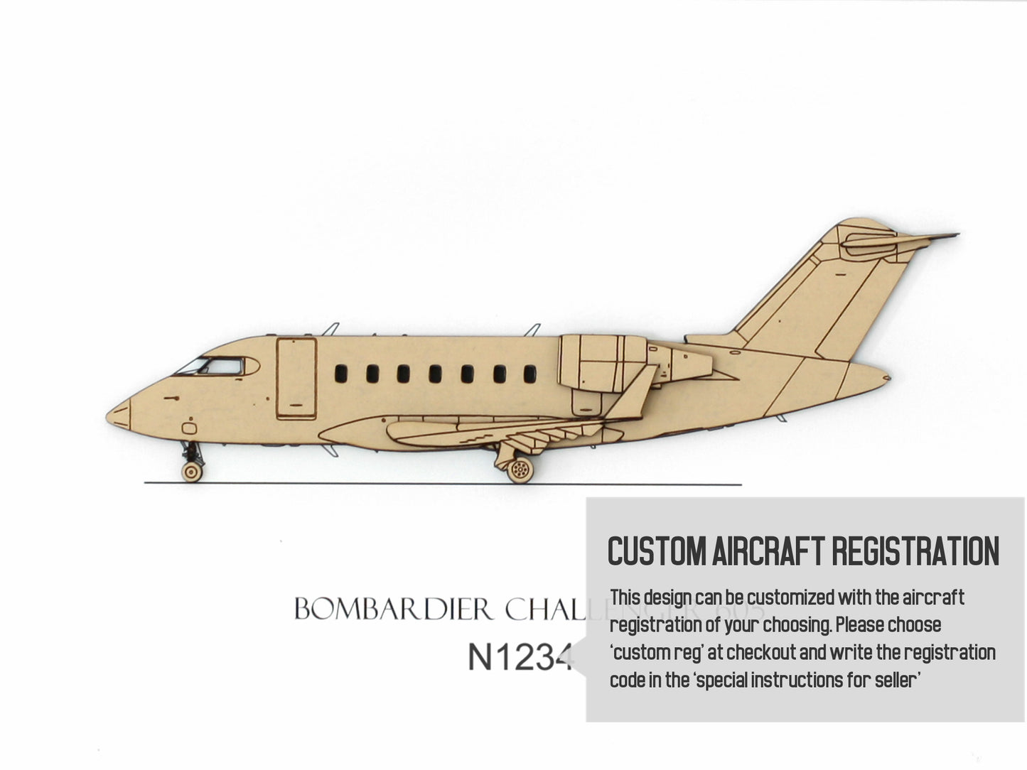 Bombardier Challenger 605 custom aviation art