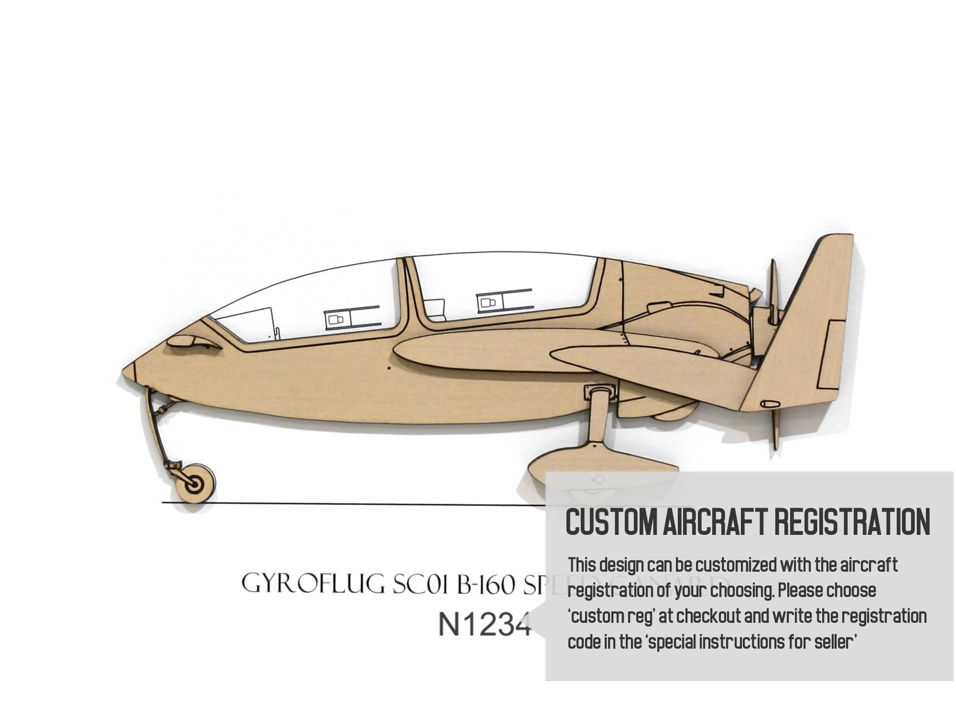 Gyroflug SC 01 B-160 Speed Canard custom aviation art