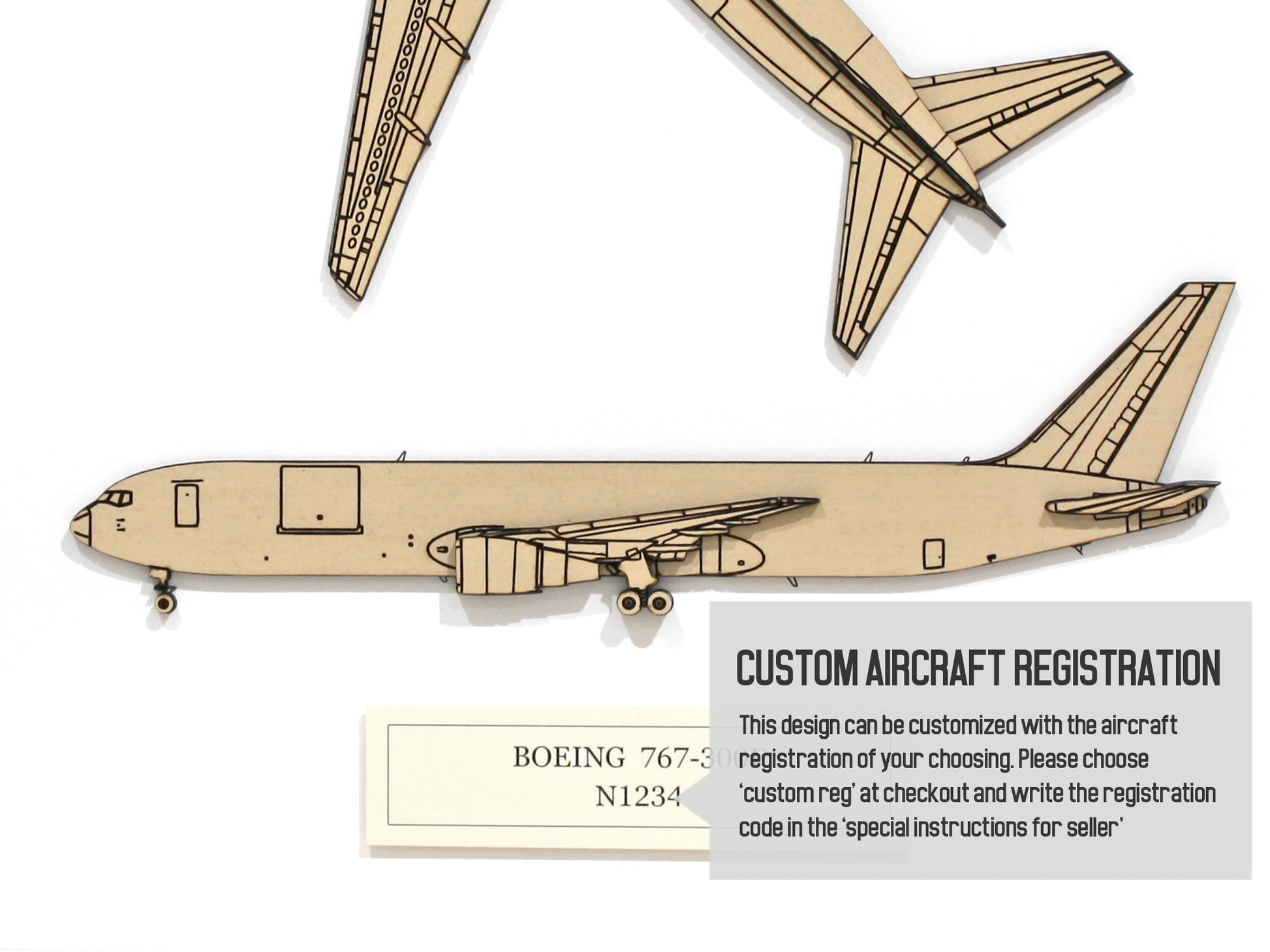 Boeing 767-300F freighter custom aviation art