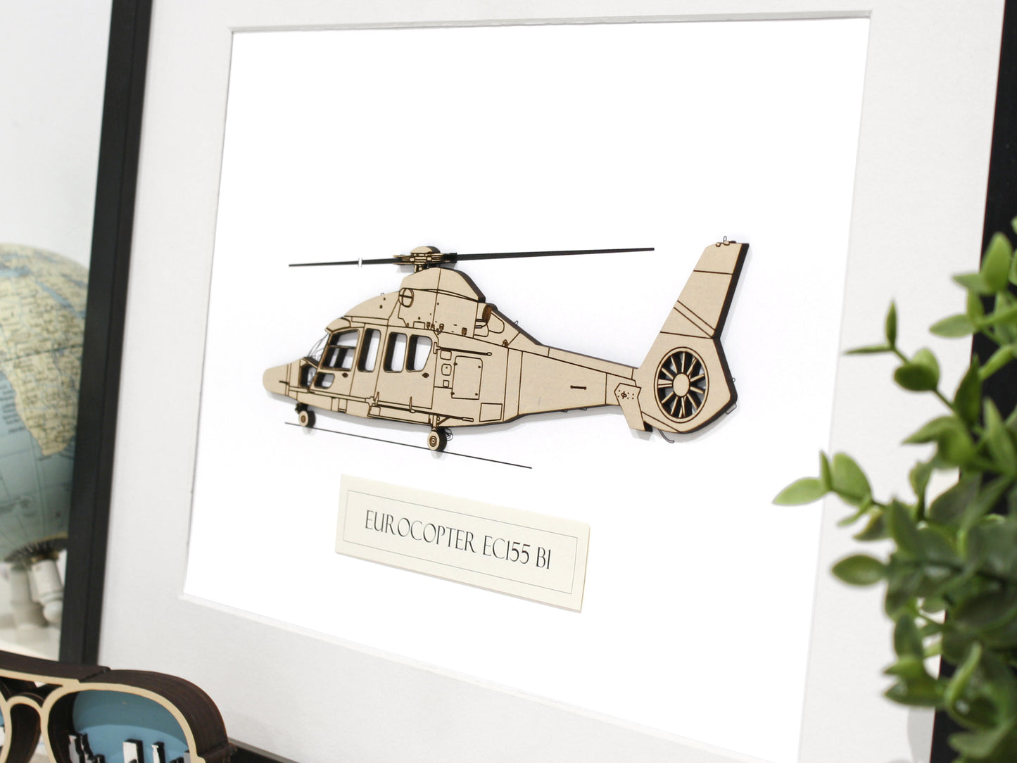 Eurocopter EC155 B1 helicopter blueprint art