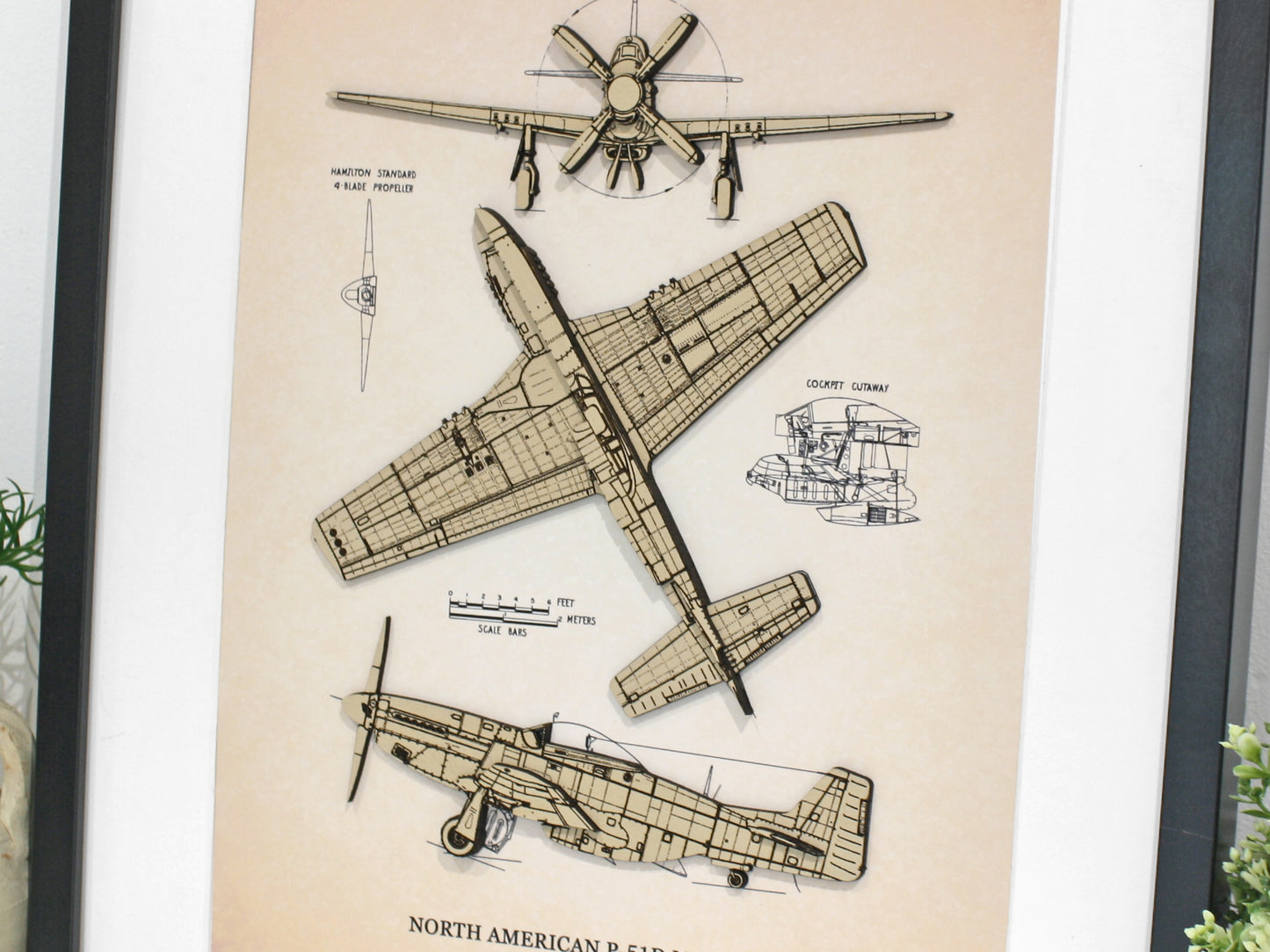 North American P-51D Mustang aviation art