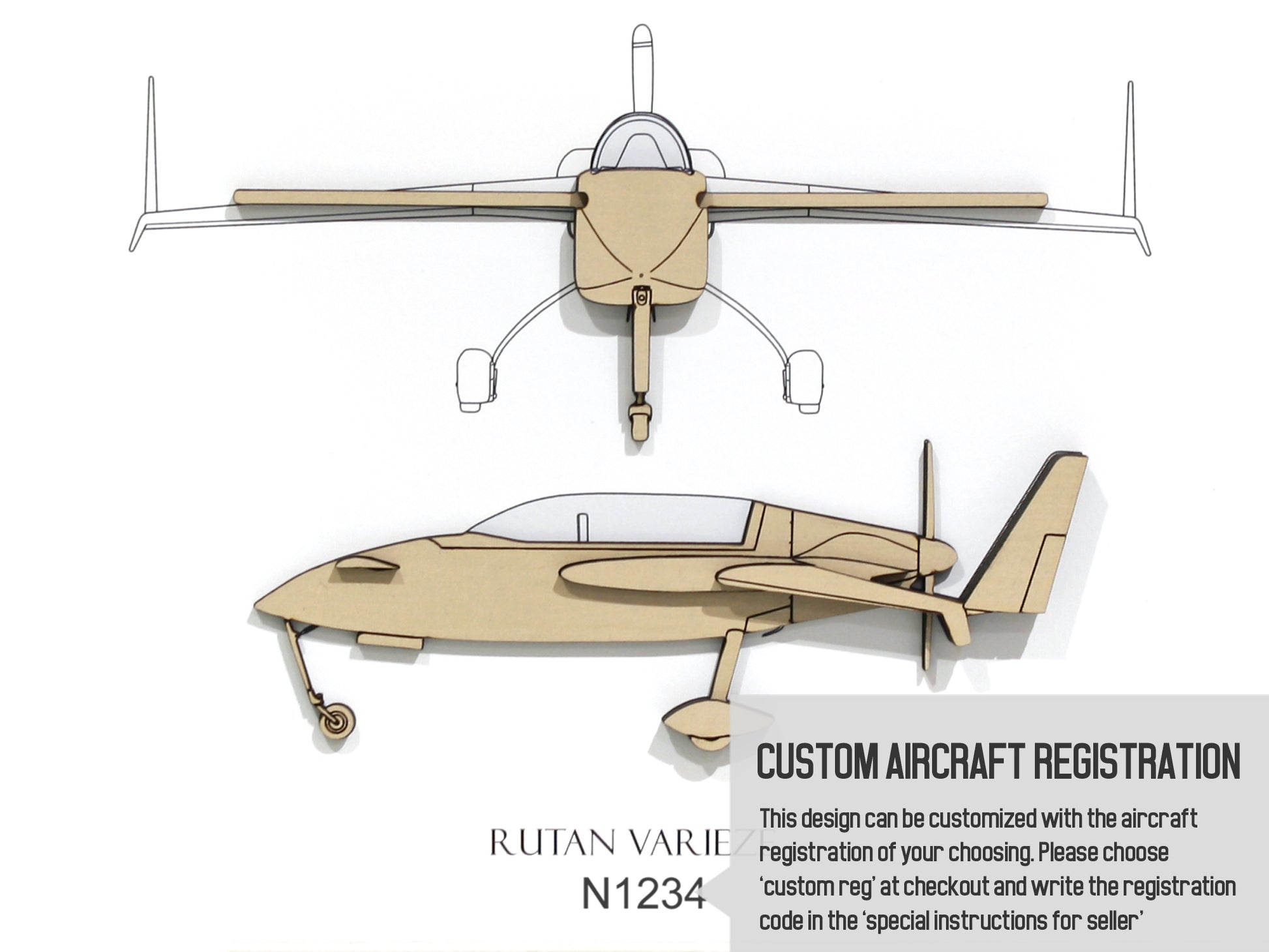 Rutan VariEze aircraft gifts