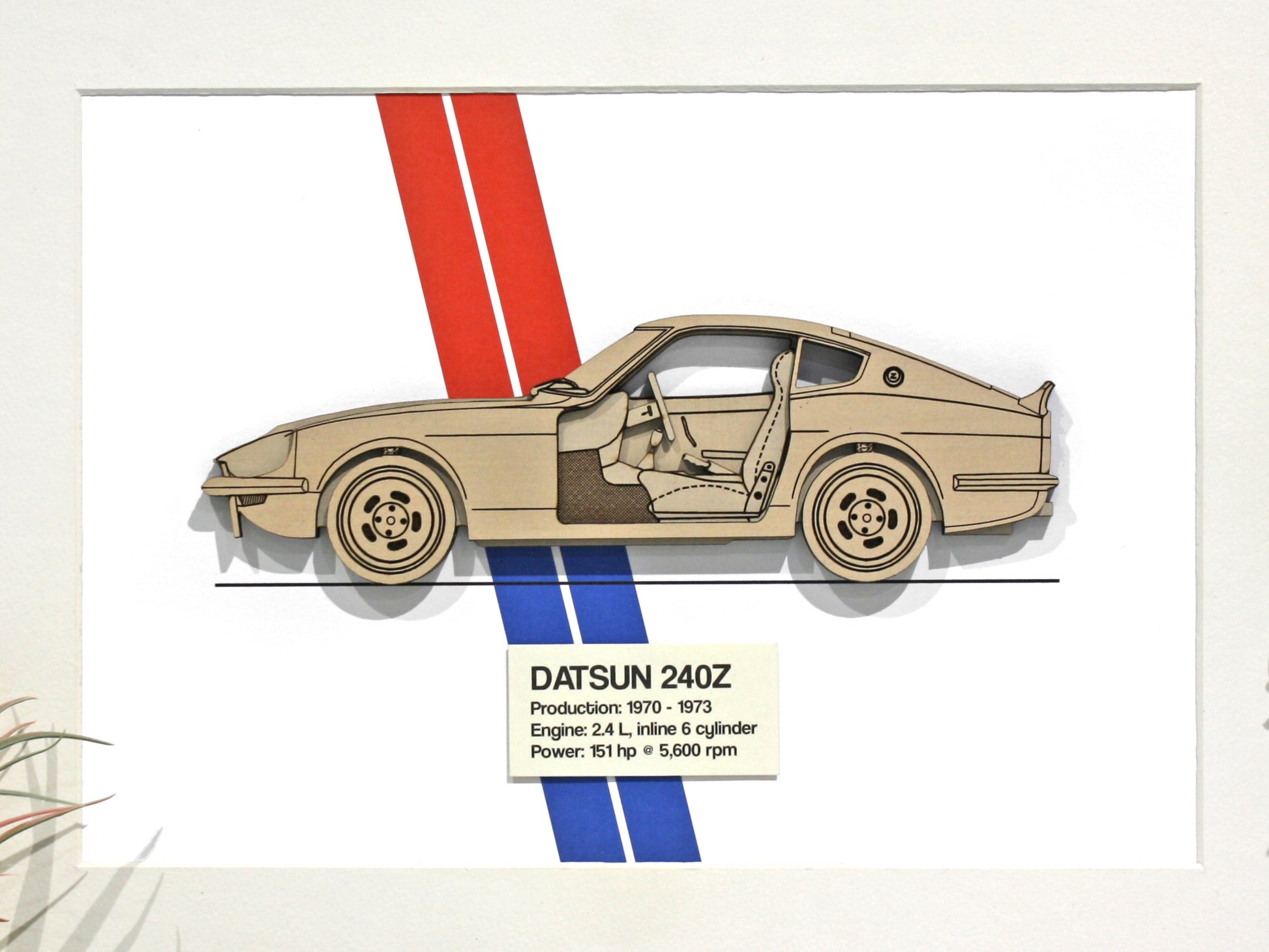 Datsun 240Z blueprint art