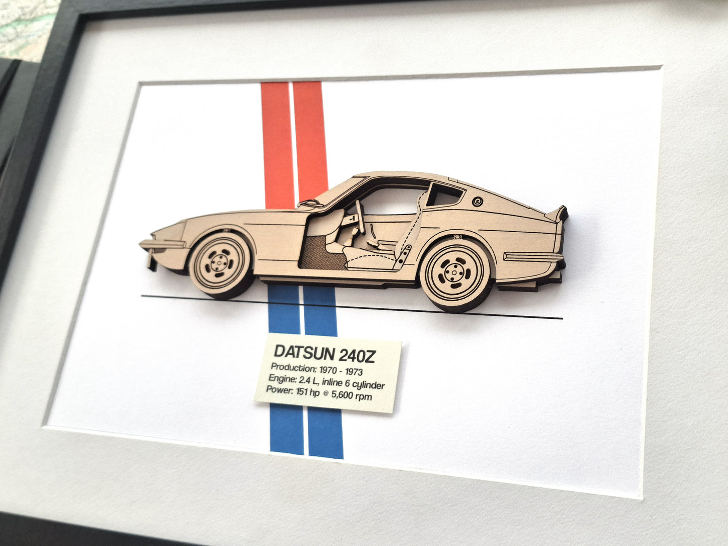 Datsun 240Z blueprint art