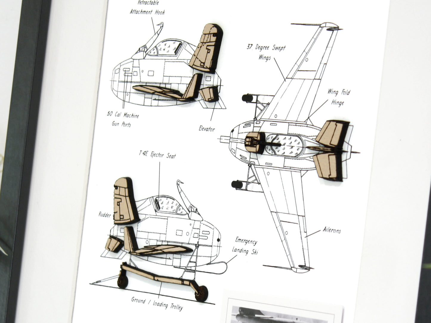 MCDONNELL XF-85 Goblin blueprint art