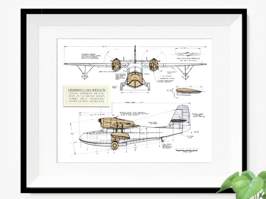 Grumman Widgeon aviation art