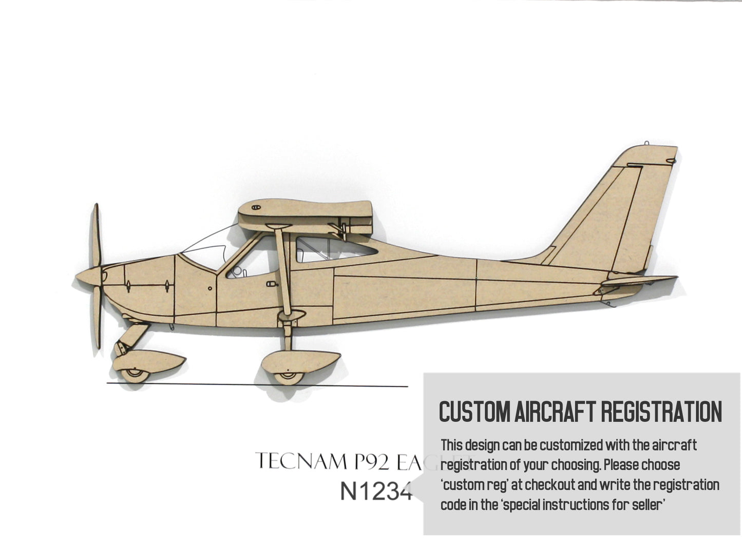 Tecnam P92 Eaglet aviation art