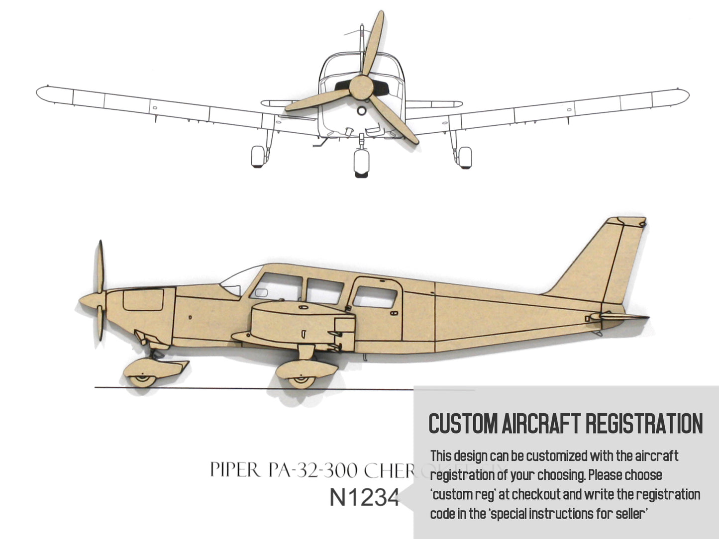 Piper PA-32-300 Cherokee Six pilot gift