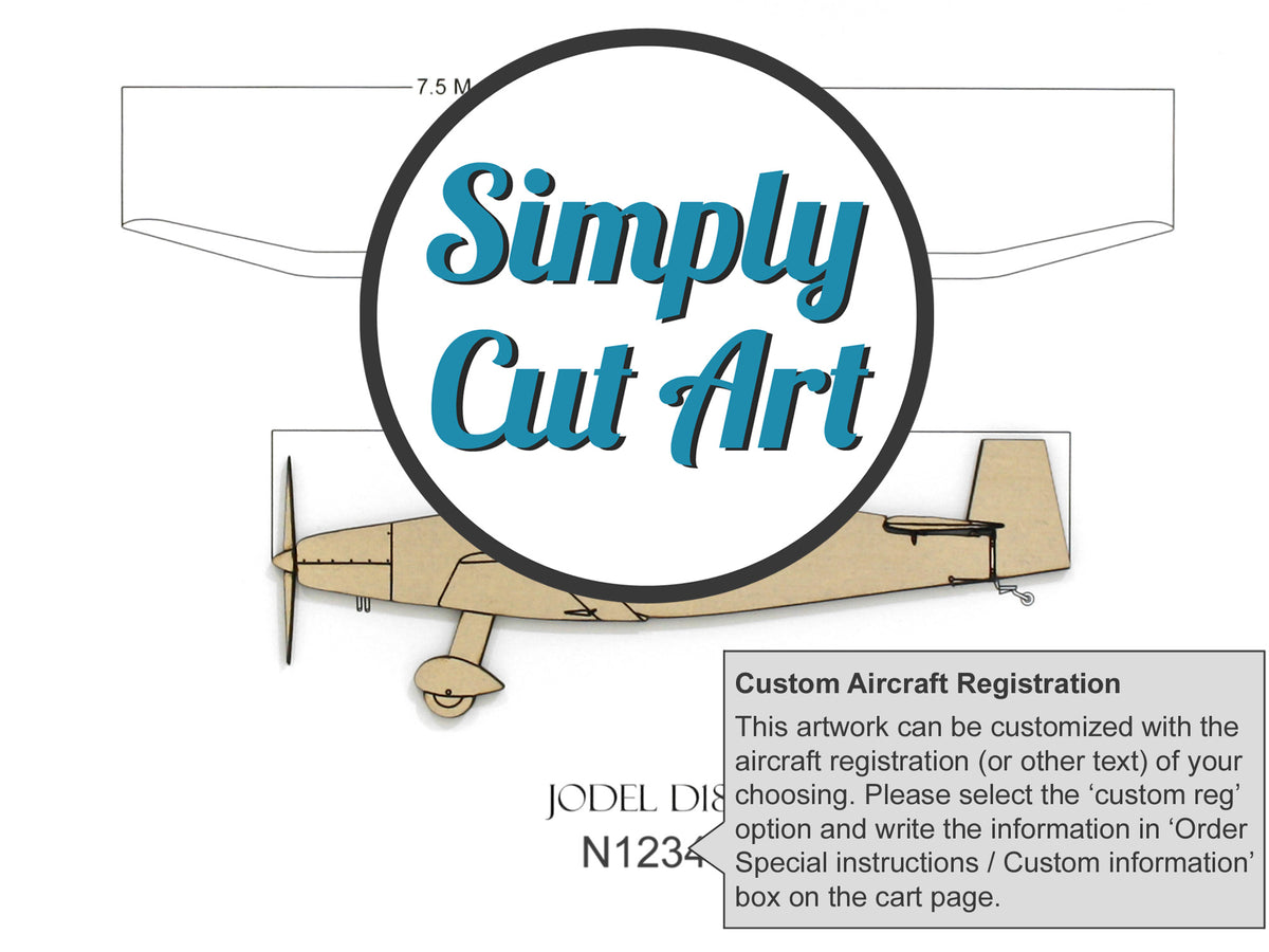 Jodel D18 Blueprint Aviation Art