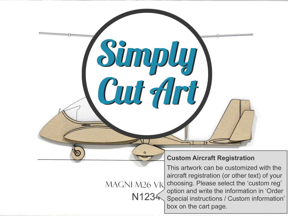 Arte del autogiro Magni M26 Victor