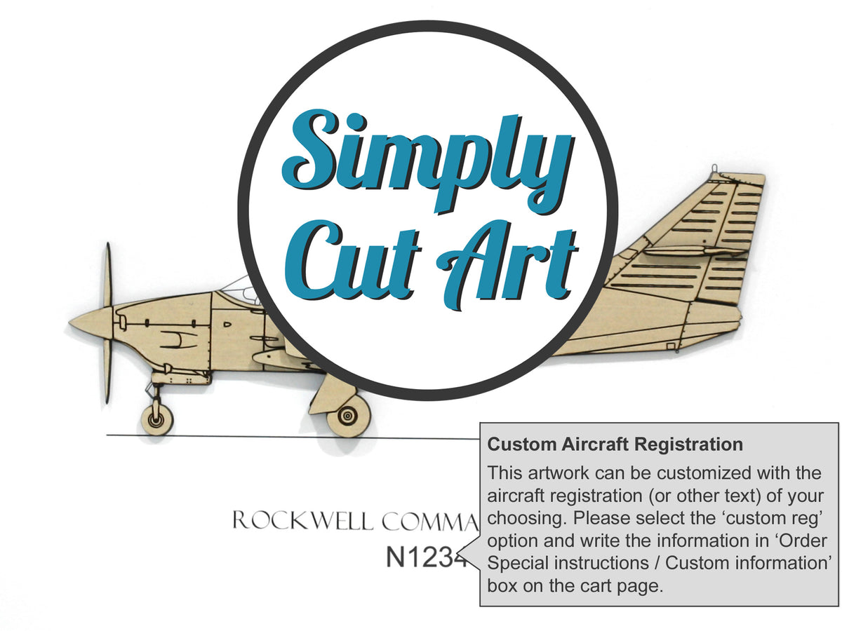 Arte aeronáutico del Rockwell Commander 114