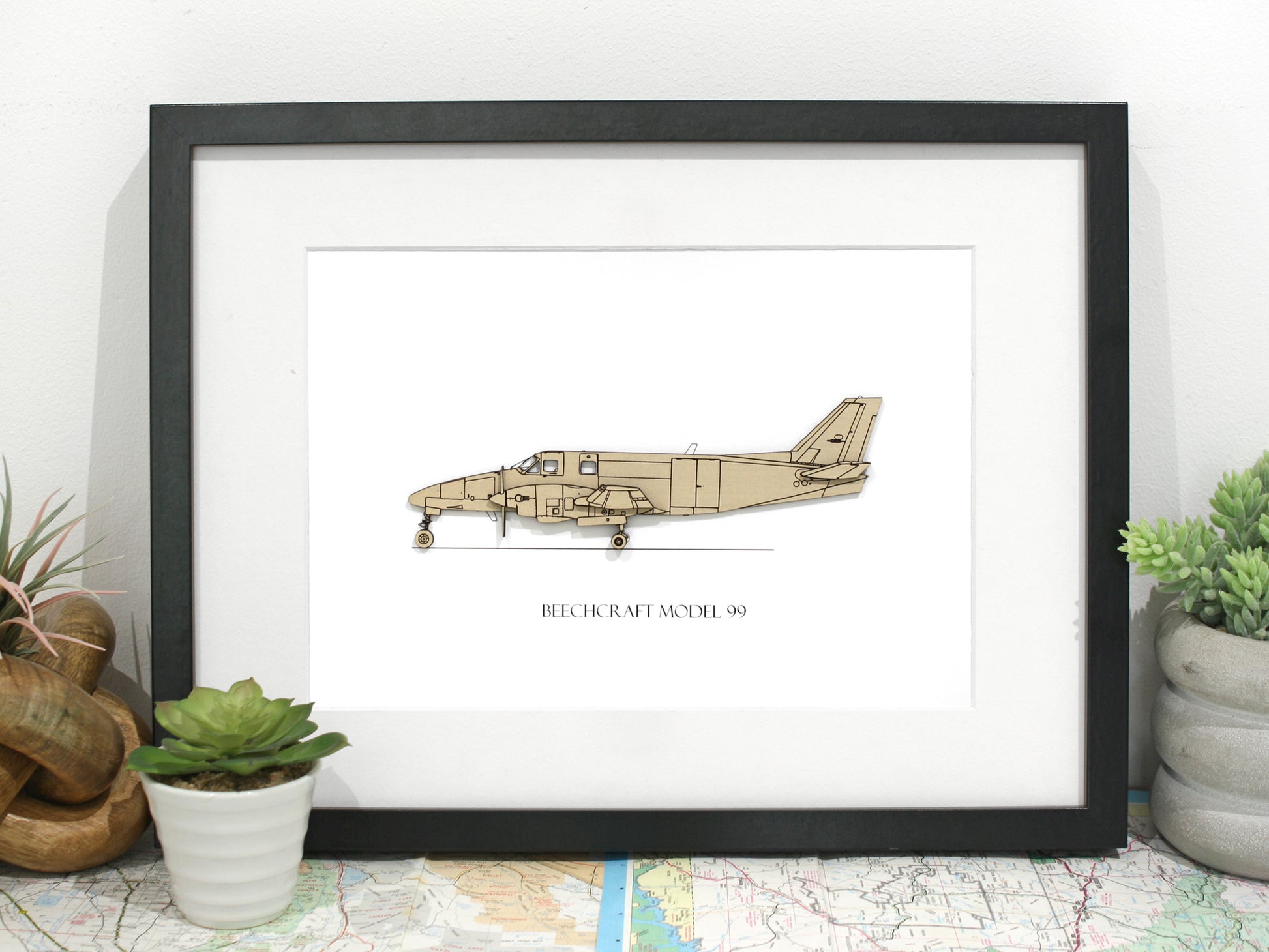Beechcraft BE99 aviation art