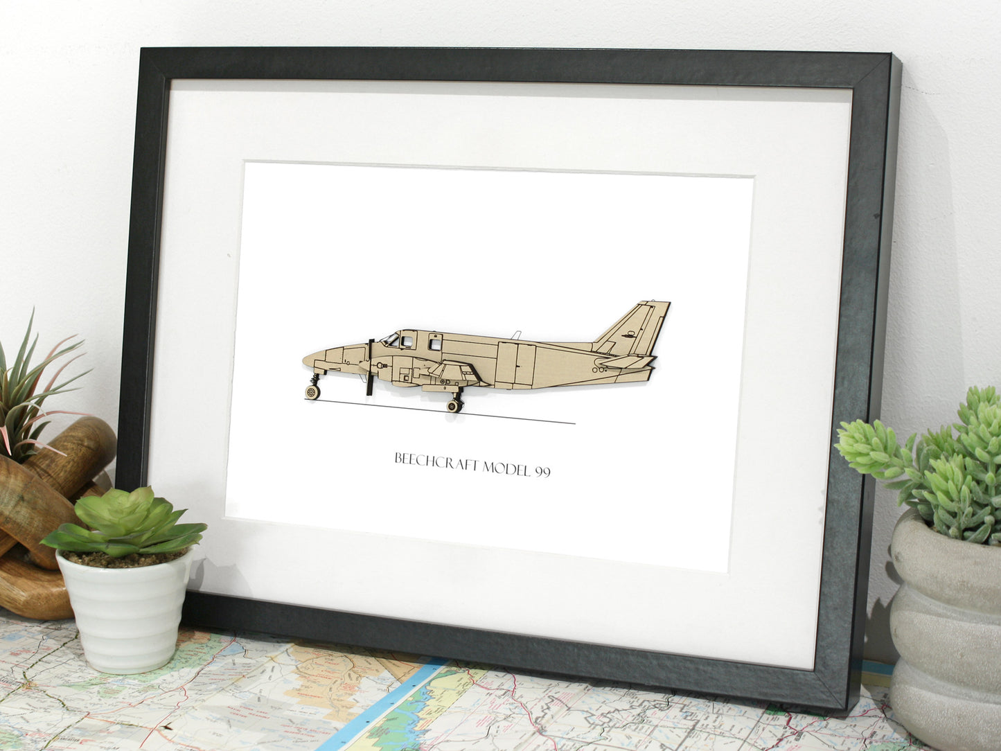Beechcraft BE99 blueprint art